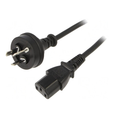 Cablu Alimentare 1,8m 3x0,75mm2 AS/NZS 3112 la IEC C13 PVC | Electronic-mag.ro | Componente Electronice