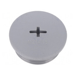 Capac de Protecție Poliamidă Gri M25 1,5 - Set 10 Buc. | Electronic-mag.ro | Componente Electronice