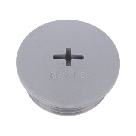 Capac de Protecție Poliamidă Gri M25 1,5 - Set 10 Buc. | Electronic-mag.ro | Componente Electronice