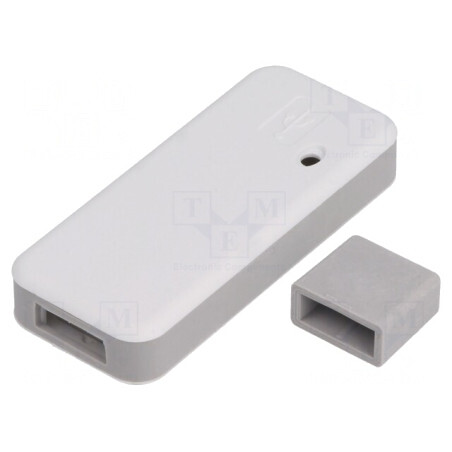 Carcasă USB 25x58x10mm Gri Deschis TEK-BERRY | Electronic-mag.ro | Componente Electronice