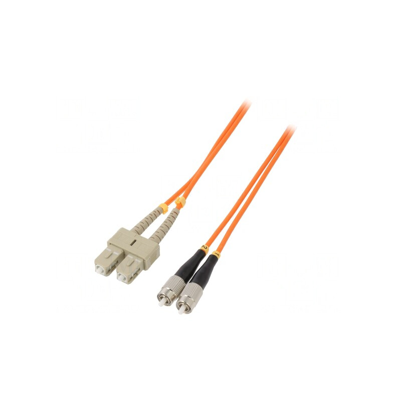 Patch cord fibră OM2 FC/UPC SC/UPC 5m portocaliu | Electronic-mag.ro | Componente Electronice