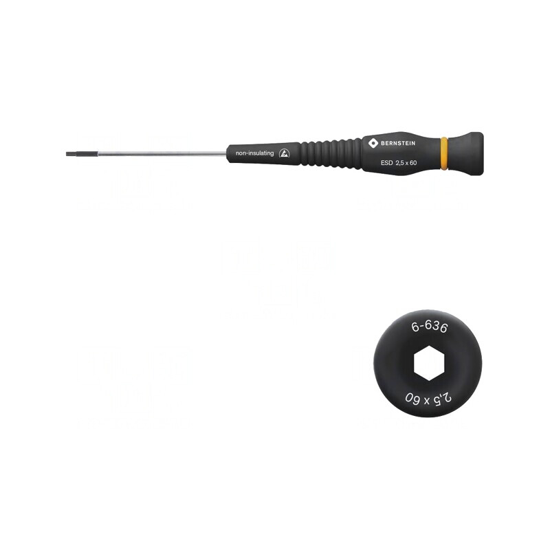 Şurubelniţă de precizie HEX 2,5mm ESD 60mm | Electronic-mag.ro | Componente Electronice
