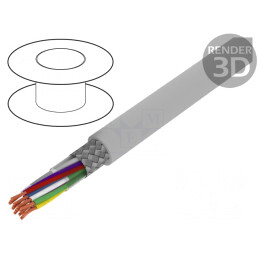 Cablu Ecranat Tresă Cupru 8x2x0,34mm2 | Electronic-mag.ro | Componente Electronice