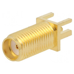 Conector SMA Jack Edge 50 Ohm pentru Placă PCB | Electronic-mag.ro | Componente Electronice