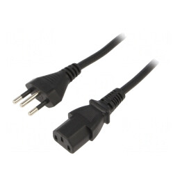 Cablu Alimentare 1.8m IEC C13 Mamă - NBR 14136 | Electronic-mag.ro | Componente Electronice