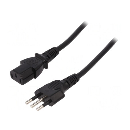Cablu de Alimentare 1,8m 3x0,75mm2 IEC C13 PVC | Electronic-mag.ro | Componente Electronice