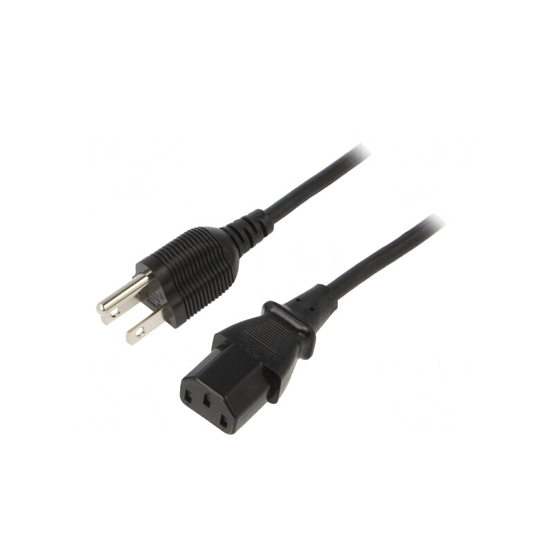 Cablu Alimentare 1.8m IEC C13 la NEMA 5-15 | Electronic-mag.ro | Componente Electronice