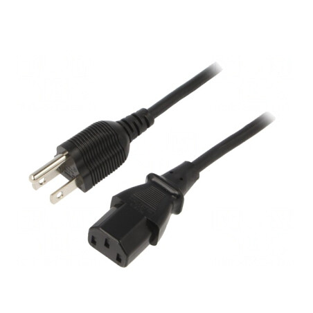 Cablu Alimentare 1.8m IEC C13 la NEMA 5-15 | Electronic-mag.ro | Componente Electronice
