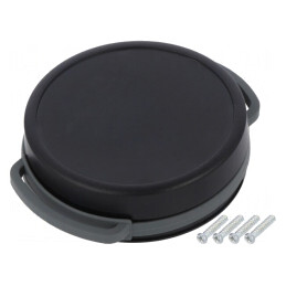 Carcasă Universală Neagră cu Suport 13mm SUI-TEK | Electronic-mag.ro | Componente Electronice