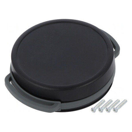 Carcasă Universală Neagră cu Suport 13mm SUI-TEK | Electronic-mag.ro | Componente Electronice