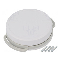 Carcasă universală gri deschis cu suport 47mm, 13mm | Electronic-mag.ro | Componente Electronice