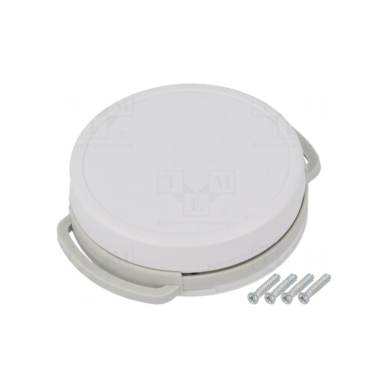 Carcasă universală gri deschis cu suport 47mm, 13mm | Electronic-mag.ro | Componente Electronice