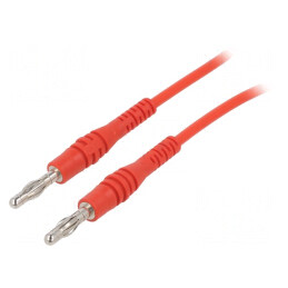Cablu de măsurare 2m roșu PVC 60VDC 30VAC 15A | Electronic-mag.ro | Componente Electronice