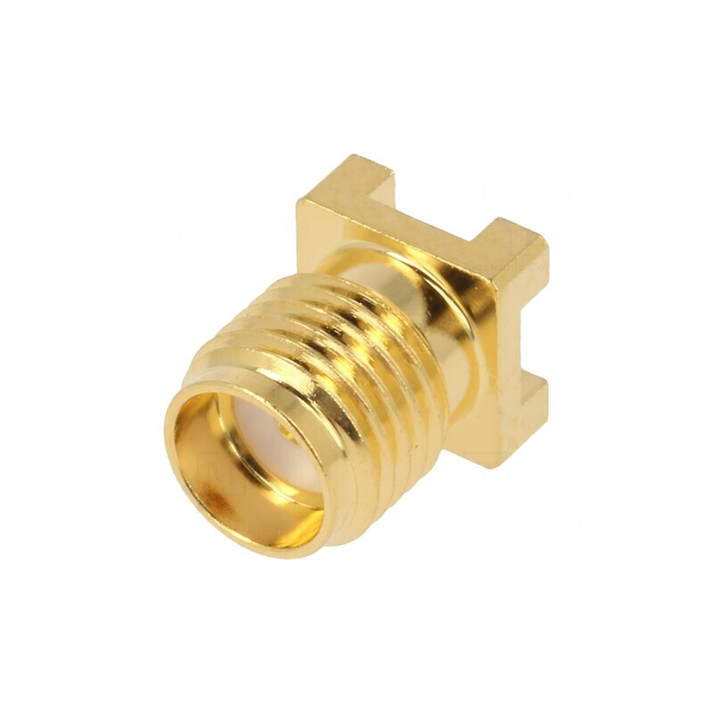 Mufă SMA mamă 50Ω SMT aurită pe cablu PTFE | Electronic-mag.ro | Componente Electronice