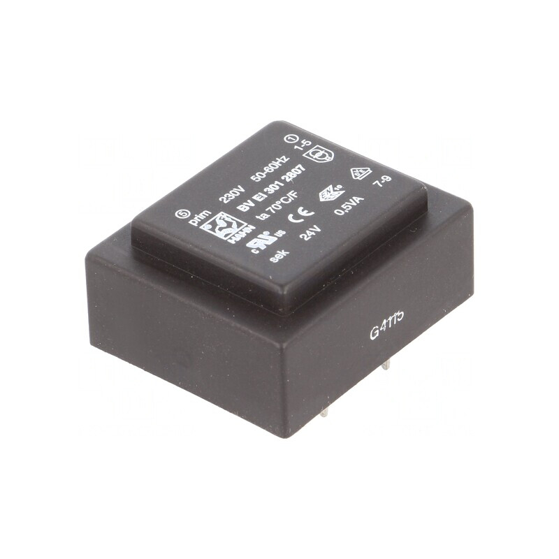 Transformator încapsulat 0,5VA 230VAC 24V 21mA PCB | Electronic-mag.ro | Componente Electronice Transformator încapsulat 0,5VA 230VAC 24V 21mA PCB | Electronic-mag.ro | Componente Electronice