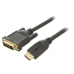 Cablu DVI-D la HDMI 3m Negru | Electronic-mag.ro | Componente Electronice
