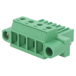 Regletă de conexiuni deconectabilă 4 piste 7,62mm | Electronic-mag.ro | Componente Electronice