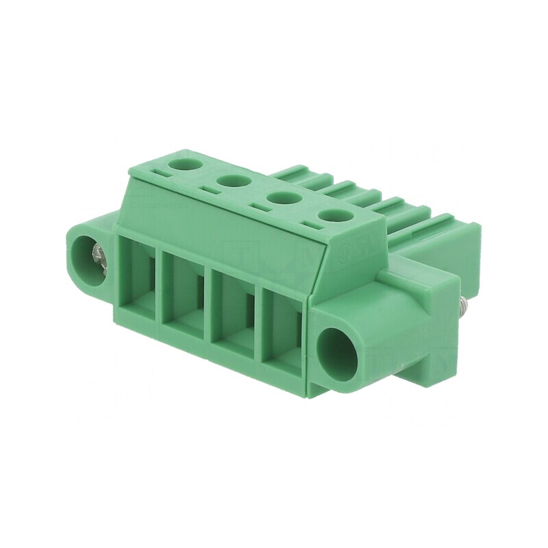 Regletă de conexiuni deconectabilă 4 piste 7,62mm | Electronic-mag.ro | Componente Electronice