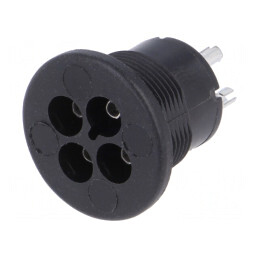 Conector Circular Mamă 3 PIN Cositorit 3A | Electronic-mag.ro | Componente Electronice