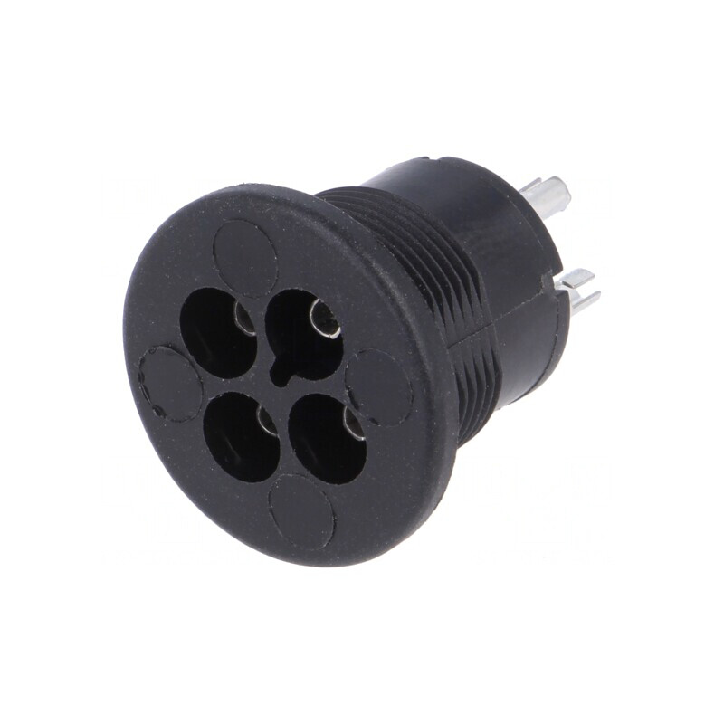 Conector Circular Mamă 3 PIN Cositorit 3A | Electronic-mag.ro | Componente Electronice