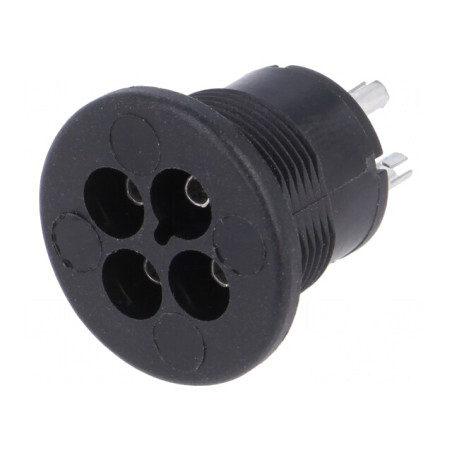 Conector Circular Mamă 3 PIN Cositorit 3A | Electronic-mag.ro | Componente Electronice