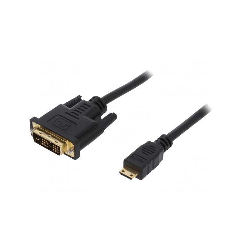 Cablu HDMI la Mini HDMI 1m Negru | Electronic-mag.ro | Componente Electronice