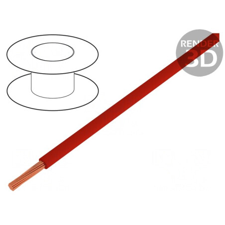 Cablu Electric Cupru 10mm2 PVC Roșu 450V/750V | Electronic-mag.ro | Componente Electronice