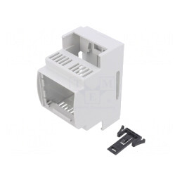 Carcasă pentru șină DIN gri 90,5x53,5x62mm | Electronic-mag.ro | Componente Electronice