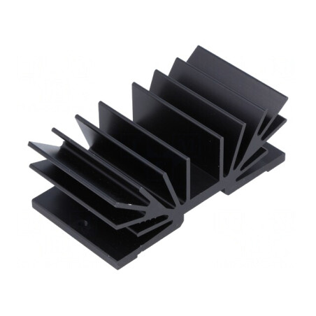 Radiator Negru TO220 37.5mm x 70mm 4.1K/W | Electronic-mag.ro | Componente Electronice