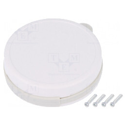 Carcasă Universală Gri Deschis cu Suport 47mm - 13mm | Electronic-mag.ro | Componente Electronice