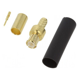 Mufă MCX Tată Drept 50Ω pentru Cablu RG174 PTFE | Electronic-mag.ro | Componente Electronice