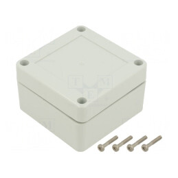 Carcasă Universală 75x75x45mm cu Bucșă din Alamă | Electronic-mag.ro | Componente Electronice