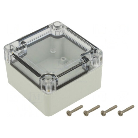 Carcasă Universală cu Bucșă din Alamă 75x75x45mm | Electronic-mag.ro | Componente Electronice