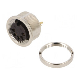Conector M16 Mamă 5 PIN IP68 60V 5A | Electronic-mag.ro | Componente Electronice