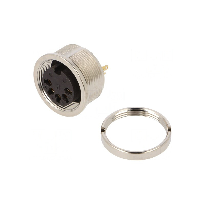 Conector M16 Mamă 5 PIN IP68 60V 5A | Electronic-mag.ro | Componente Electronice Conector M16 Mamă 5 PIN IP68 60V 5A | Electronic-mag.ro | Componente Electronice
