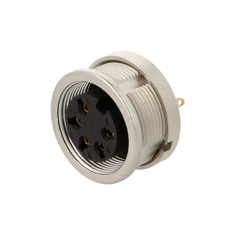 Conector M16 Soclu Mamă Lipire 5 PIN 5A 250V IP68 | Electronic-mag.ro | Componente Electronice Conector M16 Soclu Mamă Lipire 5 PIN 5A 250V IP68 | Electronic-mag.ro | Componente Electronice