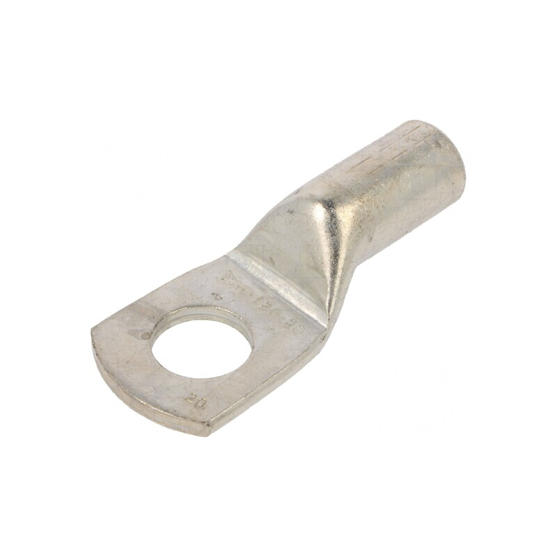 Vârf inelar tubular cupru M20 120mm2 crimpat pe cablu | Electronic-mag.ro | Componente Electronice