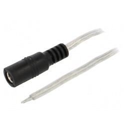 Cablu Alimentare DC 5m 5,5/2,5mm Transparent | Electronic-mag.ro | Componente Electronice
