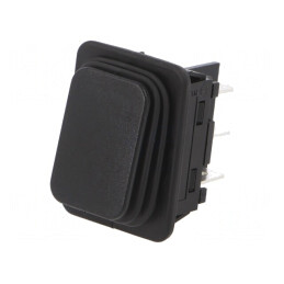 Comutator Rocker DPDT Negru IP65 12A/250V OFF-ON | Electronic-mag.ro | Componente Electronice
