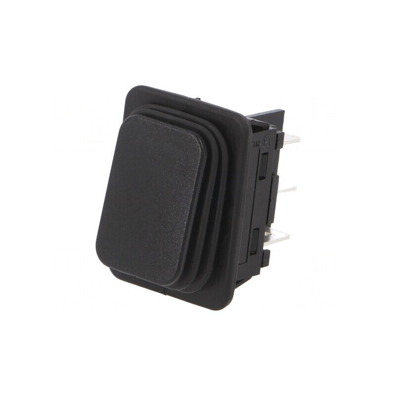Comutator Rocker DPDT Negru IP65 12A/250V OFF-ON | Electronic-mag.ro | Componente Electronice