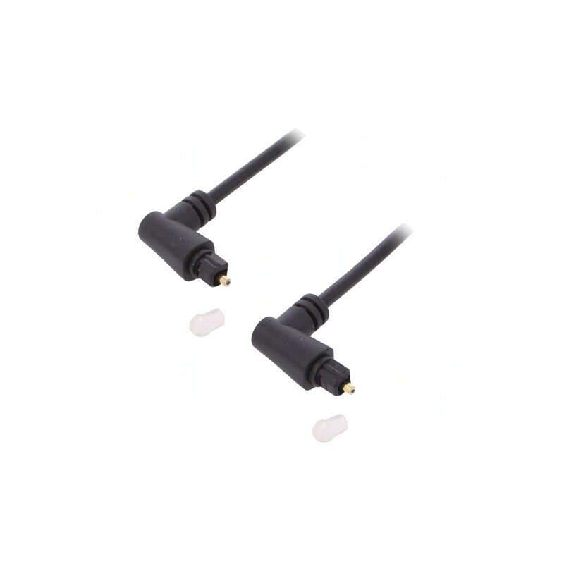 Cablu Toslink unghiular 2m negru | Electronic-mag.ro | Componente Electronice
