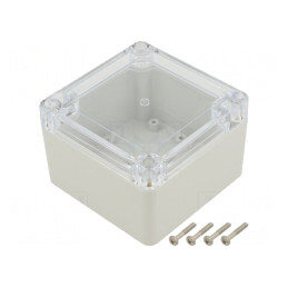 Carcasă Universală 90x90x60mm cu Bucșă din Alamă | Electronic-mag.ro | Componente Electronice
