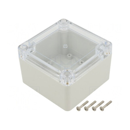 Carcasă Universală 90x90x60mm cu Bucșă din Alamă | Electronic-mag.ro | Componente Electronice