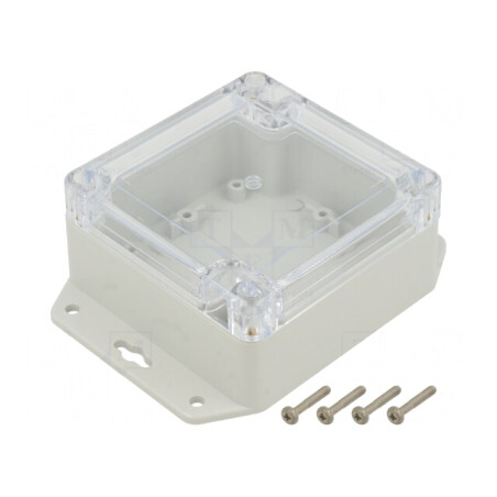 Carcasă Universală 90x90x60mm ABS Gri Deschis | Electronic-mag.ro | Componente Electronice