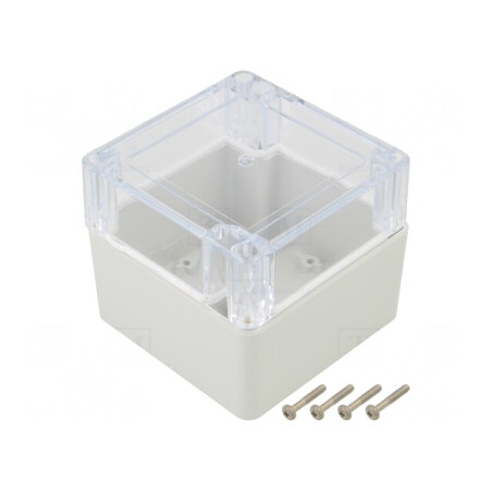 Carcasă universală 90x90x75mm cu bucşă din alamă | Electronic-mag.ro | Componente Electronice