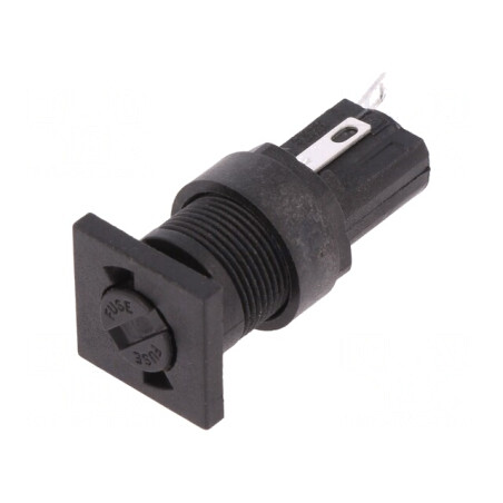 Clemă Siguranțe Cilindrice 5x20mm 250V Neagră | Electronic-mag.ro | Componente Electronice