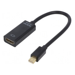 Adaptor DisplayPort 1.2 la HDMI 1.3 0.15m Negru | Electronic-mag.ro | Componente Electronice