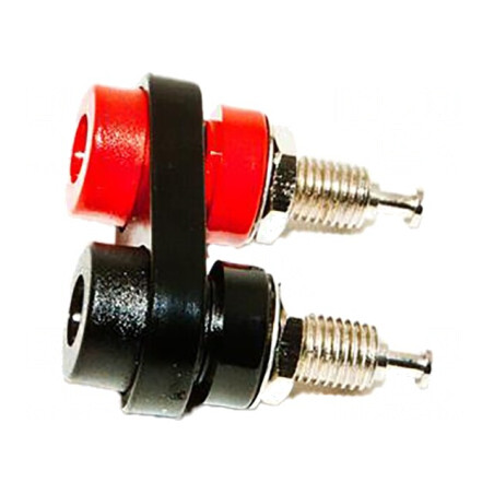 Soclu Banană 4mm Negru pentru Panou | Electronic-mag.ro | Componente Electronice