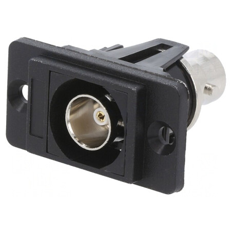 Adaptor BNC Soclu Dublu 75Ω Argintiu Plastic | Electronic-mag.ro | Componente Electronice