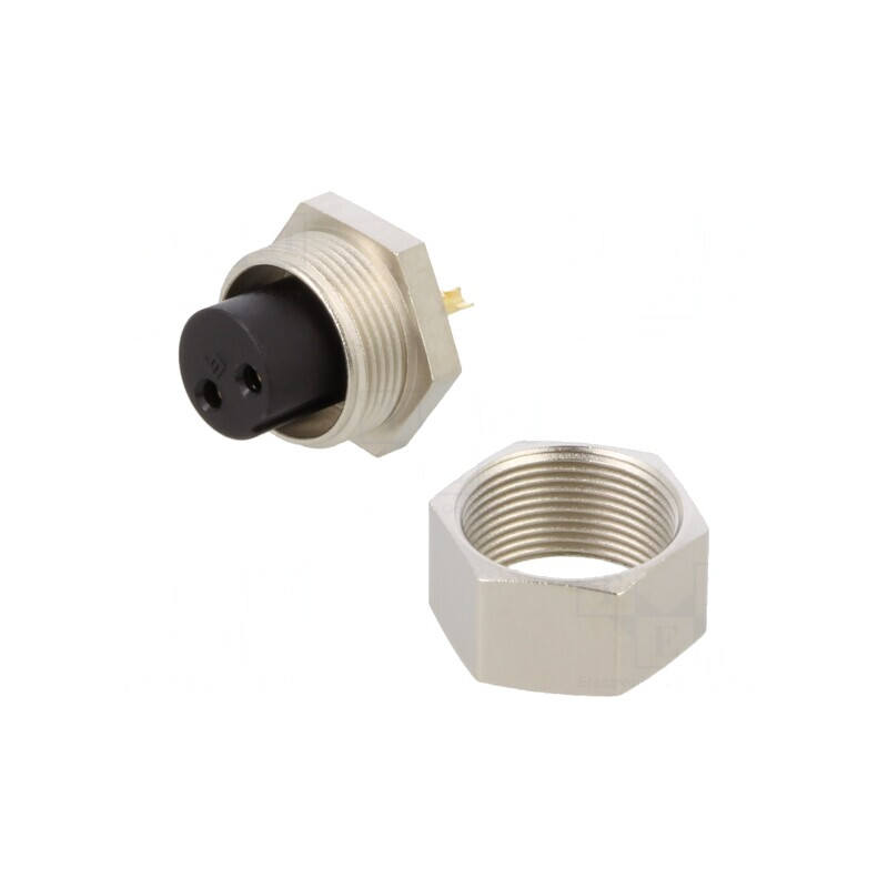 Conector M9 Mamă Aurit 125V IP40 2PIN | Electronic-mag.ro | Componente Electronice Conector M9 Mamă Aurit 125V IP40 2PIN | Electronic-mag.ro | Componente Electronice